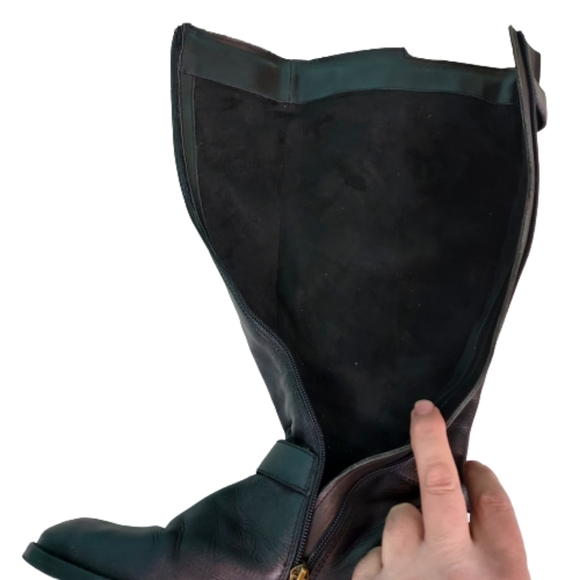 Sam Edelman knee high leather boots, women's size 7.5, black - Picture 3 of 11